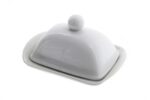 Porcelanowa maselniczka z pokrywą prostokątna 19cm Porcelain Butter dish Simple White 24302179 *