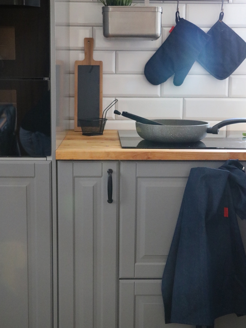 JEANS Rękawica kuchenna, granatowa, 18x30 22283951 Material glove JEANS 18x30 cm 22283951 - obrazek 2