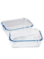 BOREX zestaw żaroodpornych naczyń 1l i 1,5l prost. BOREX glass baking form 1l plus 1,5l rec set 2 pcs
