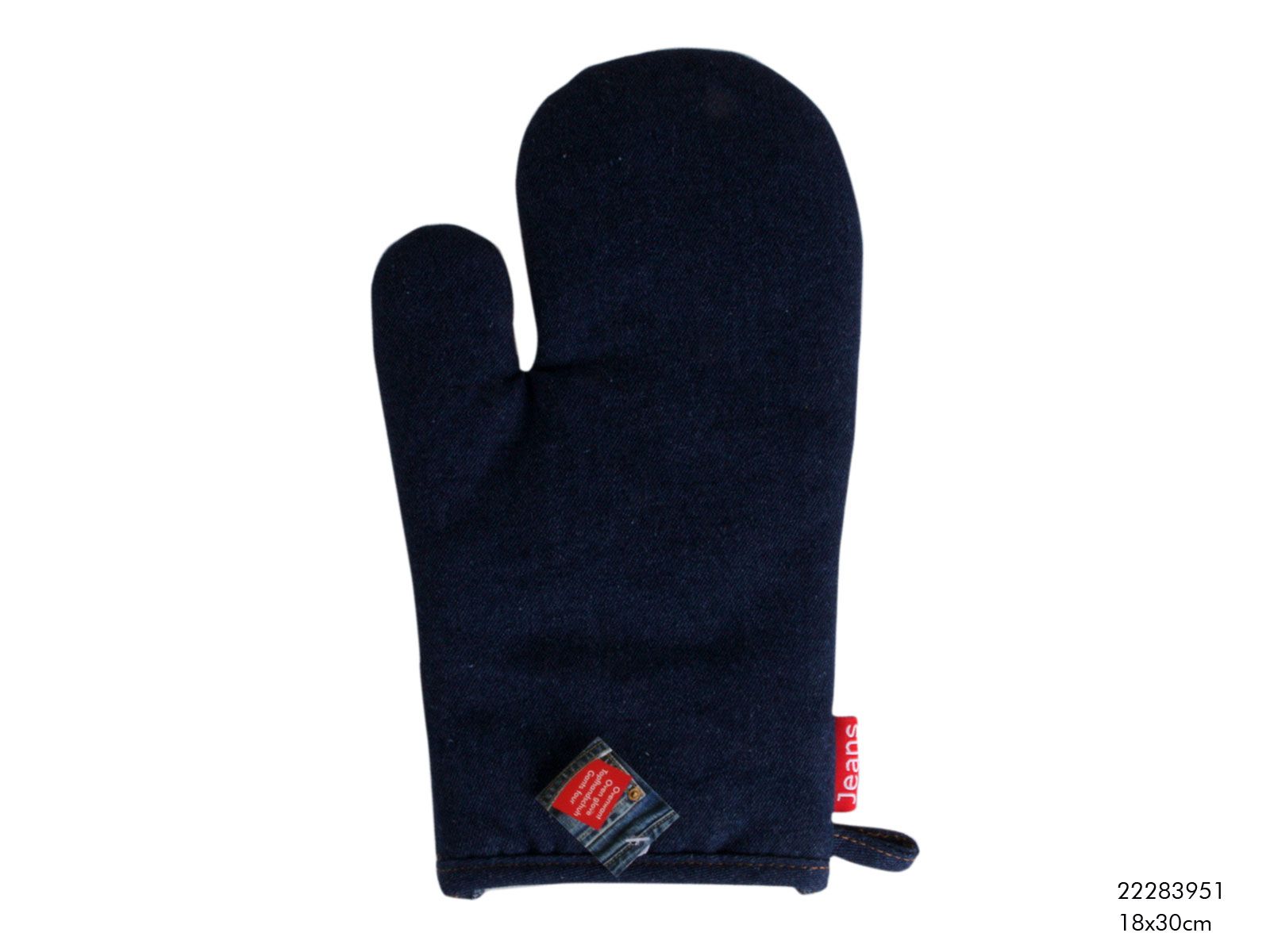 JEANS Rękawica kuchenna, granatowa, 18x30 22283951 Material glove JEANS 18x30 cm 22283951 - obrazek 4