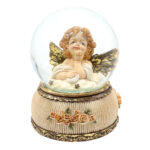 Zimowa kula śnieżna Aniołek 11 x 11 x 15 cm Snow globe Angel Figure on decorated base 50 2083
