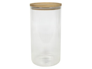 Glass jar with RIFFLE o11,5 x 22 cm 23467413 Glass jar with RIFFLE o11,5 x 22 cm 23467413