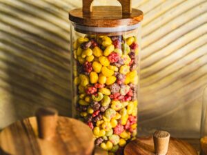 Akacjowa seria słoiczek 21x8,5 cm z rączką ACACIA serie glass jar 21 x 8,5cm 23467350