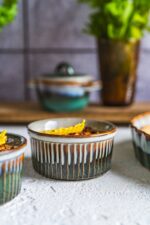 Ceramiczna linia OMBRES miseczka creme brulle 10cm OMBRES line creme brulle bowl 10 cm