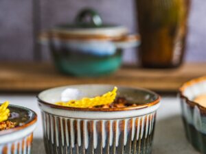 Ceramiczna linia OMBRES miseczka creme brulle 10cm OMBRES line creme brulle bowl 10 cm