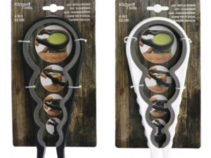 Gadget plastikowy otwieracz słoików 4w1 CZARNY I B Plastic jar bootle opener NEW COLOUR 4in1 22275193