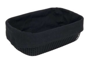 METALOWY druciany koszyk z materiałem na CHLEB 28x Wire metal BREAD bl basket 28x18 textil 23460992