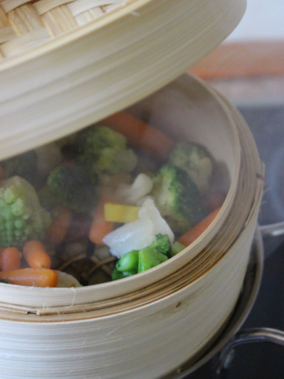 Bambusowy parownik 2-piętrowy 20 cm 22276516 Bamboo food steamer 20 cm 2 layer + cover 22276516 - obrazek 6