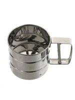 Stalowy przesiewak z rączką do mąki, cukru pudru  Stainless mug with strainer 22092676