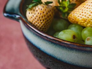 Ceramiczna linia OMBRES miska cedzak OMBRES line colander bowl