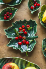 Ceramiczna linia HERBE talerz do serwowania 20 cm HERBE line serving plate 20 cm