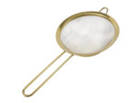 Stalowe sitko ZŁOTE 20 cm z rączką, przesiewak Steel GOLD strainer 20 cm h 22092759
