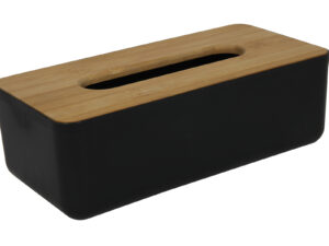 Bambusowa seria pojemnik na chusteczki CZARNY Bamboo serie napkin tissue box black 24501595