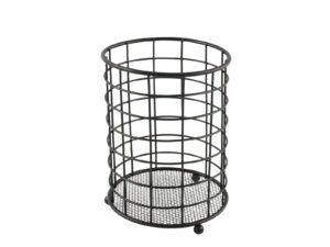 Stalowy druciany ociekacz na sztućce CZARNY Stainless black kitchen WIRE tool holder 22170454