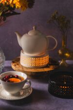 Bisette BIAŁY B ceramiczny podgrzewacz do dzbanków Bisette WHITE B ceramic WARMER for tea pot