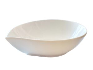 Porcelanowa miska biała 20 cm Porcelain bowl 20x17x6 cm 24304603