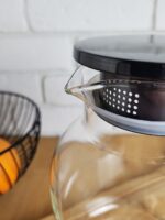 Szklany Borosilikatowy DZBANEK 2,0l BLACK JOHN MPL borosilacate glass jug lid 2,0l BLACK JOHN