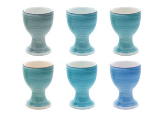 Ceramiczna linia BLUE - podstawka do jajka mix nie Ceramic BLUE line EGG holder mix of blue 24327040