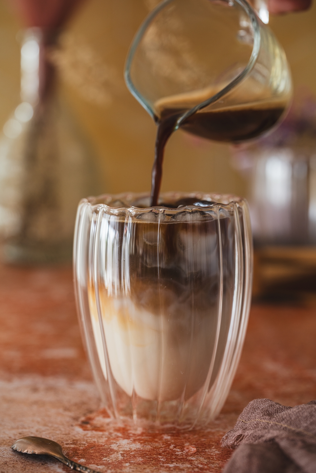 FLOWER szklanki z podwójnymi ściankami kpl 2 300ml FLOWER shape glass double wall set 2 pcs 27022159 - obrazek 2