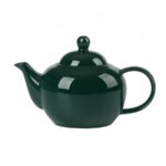 Bisette CIEMNO ZIELONY ceramiczny dzbanek zaparzac Bisette DARK GREEN ceramic TEAPOT with stel filter