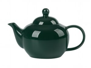 Bisette CIEMNO ZIELONY ceramiczny dzbanek zaparzac Bisette DARK GREEN ceramic TEAPOT with stel filter