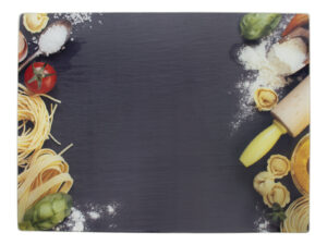 Szklana deska kuchenna 40x30 z PODKLEJONYM wzorem  Glass cutting board 40X30 - DESIGN 23490789