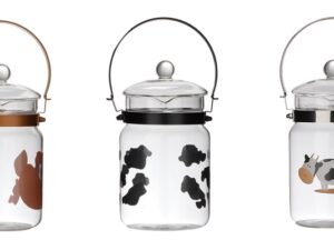 MPL borosilicate glass MILK CAN 1l 3 design MPL borosilicate glass MILK CAN 1l 3 design