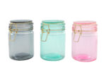 Szklany słoik 750 ml kolory mix Glass jar colour with lid 750 ml 23468244