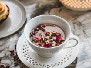 Bisette BIAŁY A ceramiczna filiżanka 260 ml ze spo Bisette WHITE A ceramic CUP 260 ml with saucer