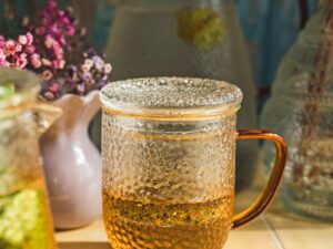 MPL szkło JACK zaparzacz 400 ml z filtrem BURSZTYN MPL borosilacate JACK cup 400 ml with filter AMBER