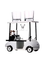 MPL szklana karafka zestaw na stojaku GOLF MELEX MPL Glass decanter GOLF SET on Melex shape stand