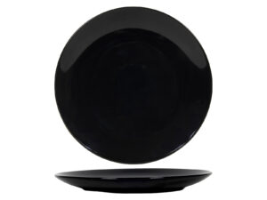 Ceramiczna linia CZARNY POŁYSK - talerz 27 duży Ceramic GLOSSY BLACK line plate 27 cm 24306505