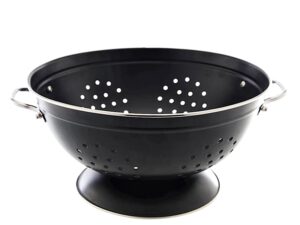 Metalowy koszyk na owoce - imitacja cedzak 28 cm Fruit basket colander imitat 28 cm 22180130 black