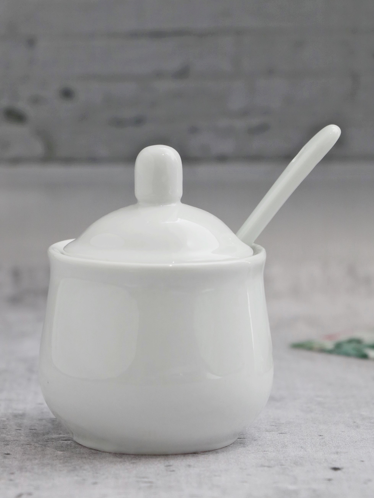 Porcelanowa cukierniczka i dzbanek do śmietanki DU Porcelain sugar pot with and creamer BIG 24302096 - obrazek 3