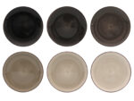 Ceramiczna linia LOFT - talerz 19 cm mix SZAROŚCI Ceramic LOFT line PLATE 19 cm black grey 24326892