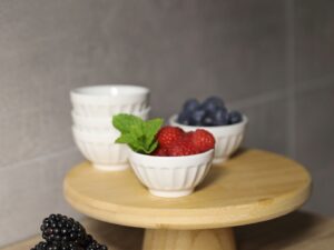 Bambusowa seria półmisek na stopce 20 cm Bamboo serie serving tray on pillar 20 cm 24500710