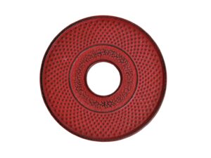 Żeliwna podkładka 13 cm pod dzbanek lub garnek ONE Cast iron pot or tea pot coaster 13 cm ONE RED
