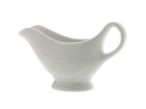 Porcelanowa sosjerka biała 8" Porcelain saucer gravy boat 8" 24302865