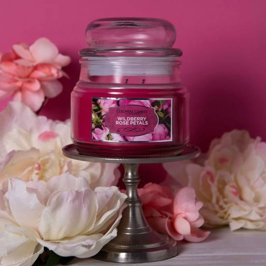 ŚWIECZKA zapachowa sojowa KWIATOWY 255g w szkle CANDLE Colonial 9 oz - Wildberry Rose Petals
