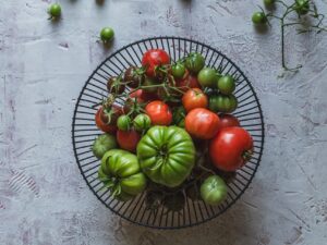 METALOWY druciany koszyk na OWOCE Wire metal fruit basket BLACK 23494216 cirlcle