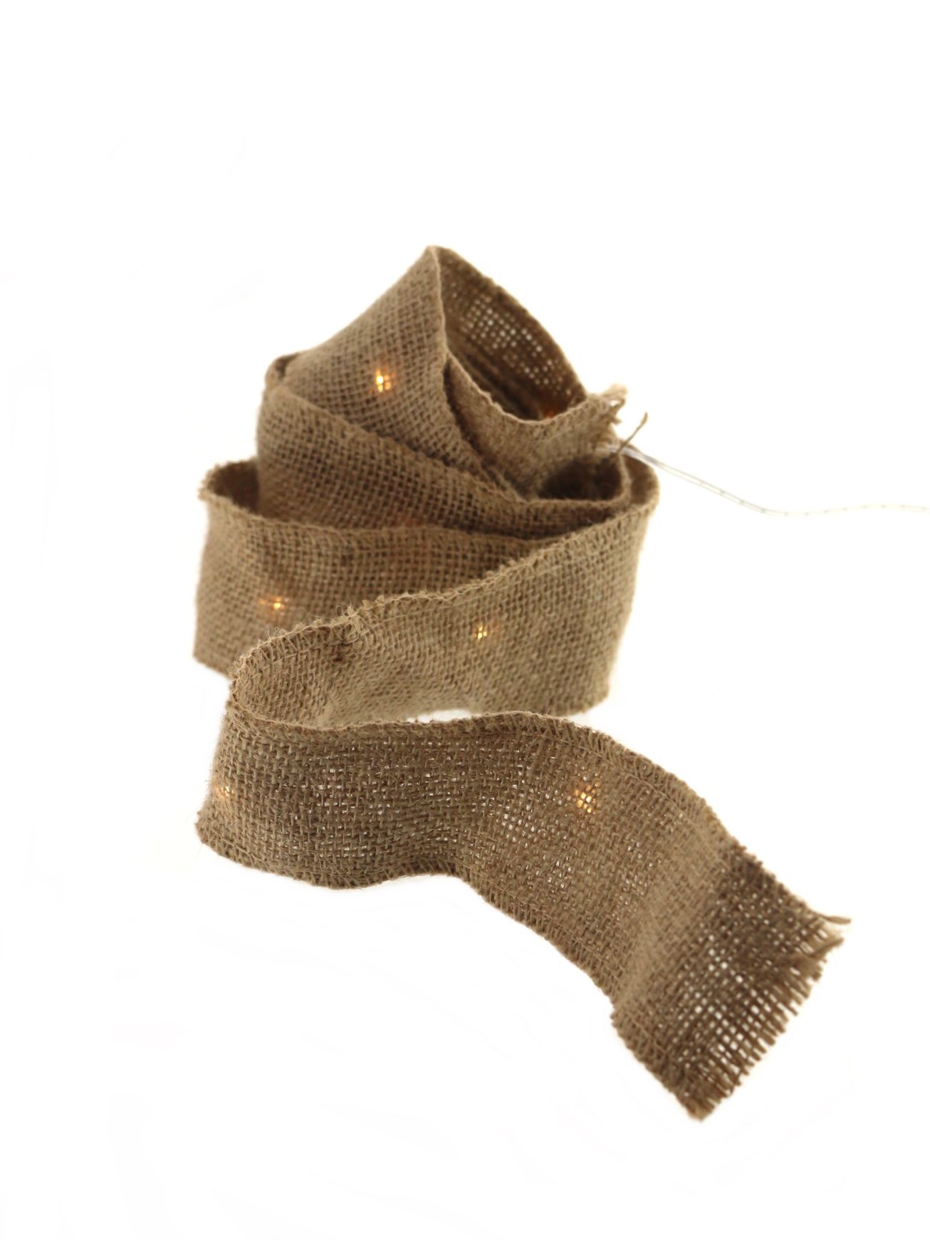 LED drucik srebrny ciepłe 15 diod NA JUCIE 1,5 AA LED wire warm 15 light 1m NATURAL JUTE 23120559 AA