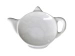 Porcelanowa podstawka pod torebke herbaty BIAŁA Porcelain holder brewer or tea bag WHITE 24300837