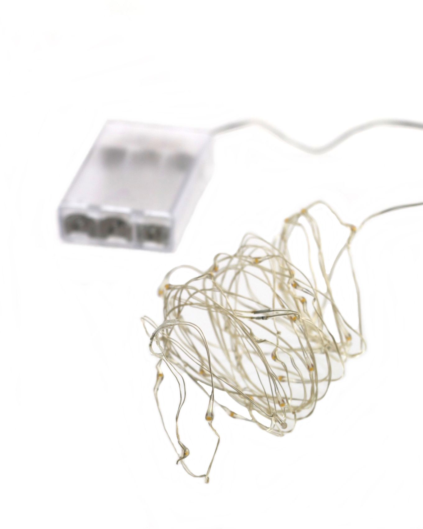 LED drucik srebrny ciepłe 100 diod 10 m AA TIMER LED wire silver warm 100 light 10m 23139396 TIMER - obrazek 2