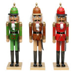 Deco figurka dziadek do orzechów NATURA XXL 50 cm Wooden Nutcracker NATURE XXL 50 cm 521171