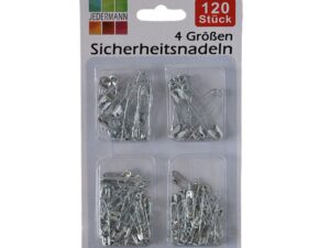 Gadget agrafki zestaw 4 wielkości 120 sztuk razem Gadget safety pins set 4 size 120 pcs