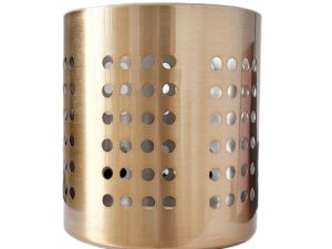 Stalowy kuchenny ociekacz na sztućce ZŁOTY Stainless GOLD kitchen tool holder 22090051