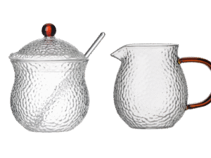 JACK cukierniczka i mlecznik BURSZTYN zestaw MPL borosilacate JACK sugar & creamer set AMBER