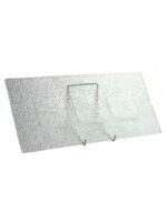 SZKLANY półmisek KROPLE prostokątny 3 dzielny 38,5 GLASS DROP dish rectangular 3 38,5x17 cm 23468974