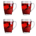 Szklany zestaw kubków 365 ml 4 szt Made in PL Glass mug LAVA 365 ml set 4 pcs
