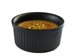 Ceramiczna linia OMBRES BLACK miseczka do creme br OMBRES BLACK line creme brulle bowl 10 cm